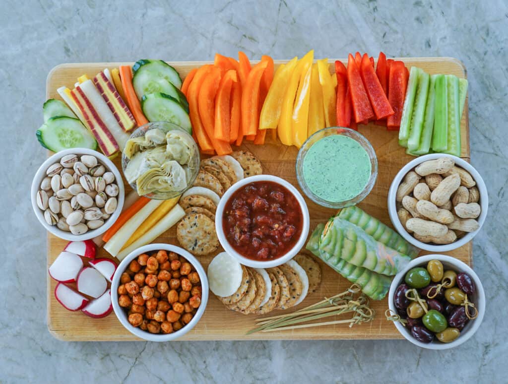Vegetable,Crudites,And,Dips/,Vegetable,Platter,,Healthy,Eating