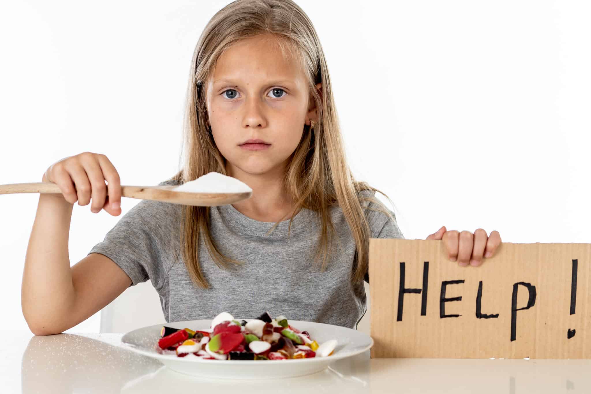 Sad,8,Year,Old,Female,Child,Asking,For,Help,Eating